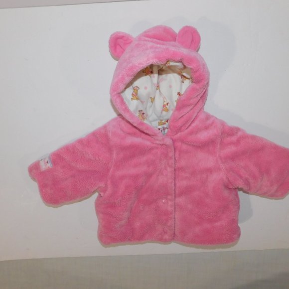 Disney Store Winnie the Pooh Little Friends 3-6 Months Pink Bear Fleece Jacket - Picture 9 of 9
